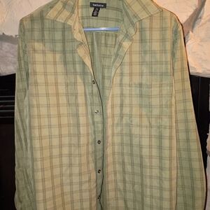 Van Heusen Men's Olive Plaid Shirt Jacket